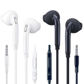 50/100 kozarcev 3,5 mm EG920 S6 Slušalke Slušalke Z MIKROFON Mikrofon Nadzor Glasnosti prostoročne Slušalke Za Samsung Galaxy S9 S8 S7 S6