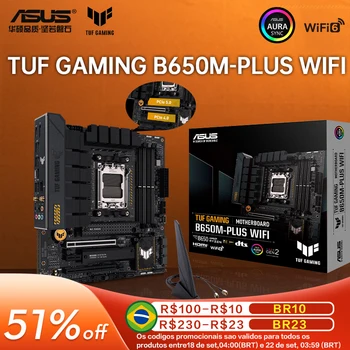 ASUS Nove TUF GAMING B650M-PLUS WIFI AM5 Motherboard DDR5 Mainboard Podporo AMD Ryzen 7000 Serije CPU R5 R7 R9 Komplet RGB, USB