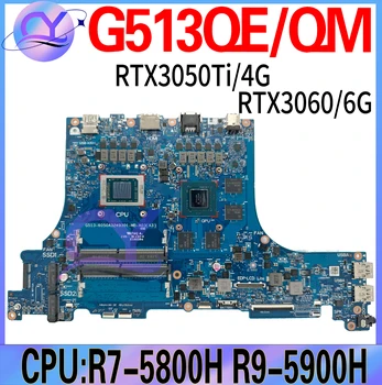 G513QE Mainboard Za ASUS G513 G513Q G513QM G513IC G513IH PX513I PX513IC PX513QE G513I Prenosni računalnik z Matično ploščo R7 R9 100%Dela
