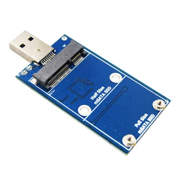 MSATA, da USB 3.0 Trdi Disk Primeru MSATA USB Adapter za Zunanji ssd Disk Adapter Podpira 30X30 50X30 MSATA SSD