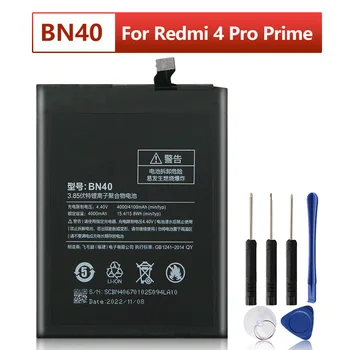 NOVE Nadomestne Baterije Za Xiaomi Redmi 4 Redmi 4 Prime Pro Edition BN40 Telefona, Baterije, 4100mAh