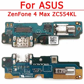 Originalno Polnjenje Vrata za ASUS ZenFone 4 Max ZC554KL USB Charge Odbor PCB Dock Priključek Flex Zamenjava Rezervnih Delov