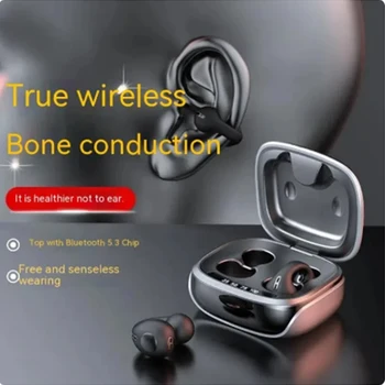 Šport Brezžične Slušalke HIFI Surround Subwoofer Bluetooth 5.3 TWS Slušalke Ear-Posnetek Udobno Nositi Kostne Prevodnosti Koncept