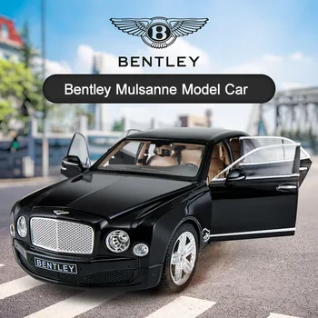 1/18 Bentley Mulsanne Zlitine Statičnega Modela Avtomobila Igrača 6 Vrata odprto imamo Fine Izdelave Kovinskih vlivanju Simulacijski Model Avtomobila Zbirka