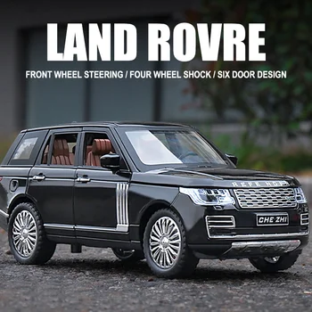 1/24 Range Rover Miniaturni Modela Avtomobila Vrata Lahko Odprete Zvočne In Lahkih Kovin vlivanju Model Avtomobila Igrače za Otroke Zbirateljske Boy