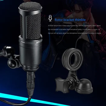 1 Nastavite Cardioid Kondenzatorski Mikrofon 20-20000Hz Tri Pin XLRM Moški Mikrofon Za Snemanje Sidro Karaoke MIC