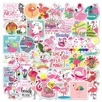10/50PCS Flamingov Nalepke Sanje Živali Cute Anime Risanke Nalepke Igrače za Otroke Darilo DIY Laptop Kolo Pisalne potrebščine in Steklenico