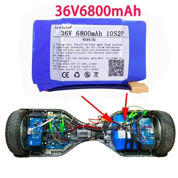 100% Prvotne 36v 6.8 Ah litij baterija 10s2p 36v Baterije 6800mAh litij-ionska pack 42V 6800mah skuter twist akumulator