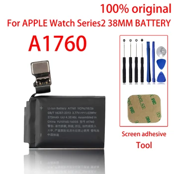 100% Prvotne 38 mm Baterija Za Apple Watch Serija 2 za Serijo 2 A1760 (2st Generacije) Baterije Bateria