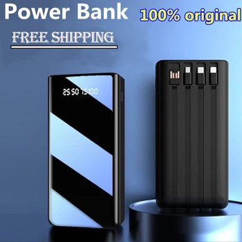 100% Prvotne Moči Bank100000Mah Tip CMicro USBFast Polnjenje PowerBank Led Zaslon Prenosni ExternalBattery Polnilnik ForTablets