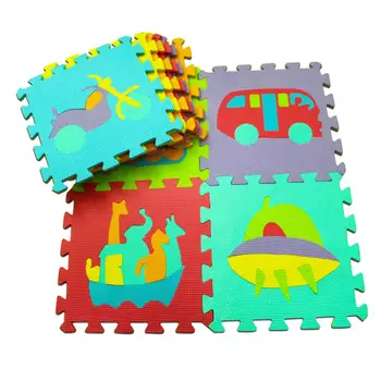 10Pcs/Komplet Dojenček Otroci, ki se Plazijo EVA Talna Obloga Živali Sadje Številke Puzzle Pad Igrača Nova