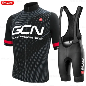 2023 GCN Moški Kolesarski Dres Komplet Kolesarjenje Oblačila Cestno Kolo Srajce Obleko Kolesa Bib Hlače MTB Maillot Ropa Ciclismo Triatlon