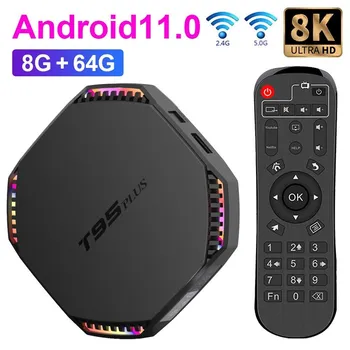 2023 Nove Smart TV BOX Android 11.0 8K Ultra HD 2.4 G/5 G Dvojno Wifi BT5.0 4GB, 8GB RAM 64 GB ROM Set Top BOX RK3566 Quad Core Vroče 3D 
