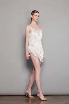 2023 Novo Poletje Evropske in Ameriške ženska Moda in Ženske Tassel Suspender Obleko Temperament Elegantno Seksi Žogo Večerna Obleka Ženske