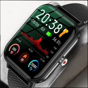2023 novo uro za 1,7 palca telesne temperature, srčnega utripa Moške ure krvnega tlaka, spremljanje zdravja smartwatch za xiaomi