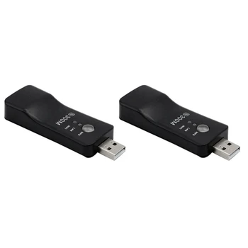 2X USB TV Wifi Dongle Adapterja 300Mbps Univerzalni Brezžični Sprejemnik RJ45 WPS Za Samsung LG Sony Smart TV