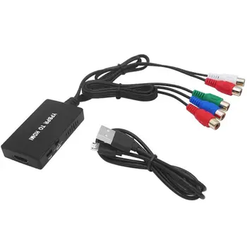 5RCA Komponentni Video YPbPr-združljiv S HDMI, YPbPr, da HDMI Adapter, YPBPR Na HDMI Pretvornik Avdio Izhod Ac