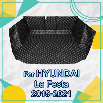 Auto Polno Zajetje Trunk Mat Za Hyundai La festa 2019-2021 20 prtljažniku Kritje Pad Notranje zadeve Zaščitnik Dodatki