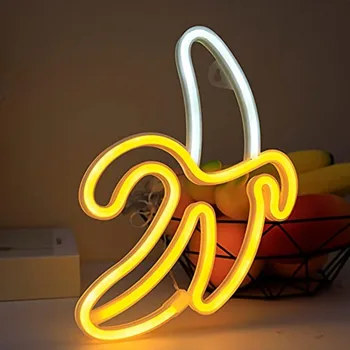 Banana Neonske Znaki Stenska Dekorativna LED, Neon, Luči za Bar Spalnica Počitnice Stranka Dom Dekor, Neon, Luči Prijavite USB ali Baterije