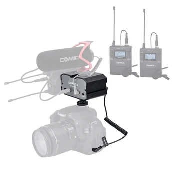 Comica CVM-AX1 Mono / Stereo Zvočni Mešalnik Adapter Mikrofon za DSLR Canon EOS T6 Nikon D3300 ual Kanalov Ojačevalnik 3.5 MM Jack