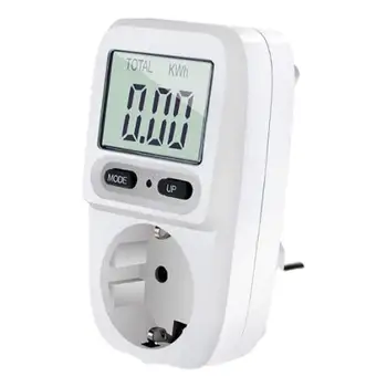 EU Digital Napetost Wattmeter Merilnik Moči Poraba Vat Energije v KWh Vtičnico 230V AC Električne energije Pristojbine Analyzer Monitor Vtičnico
