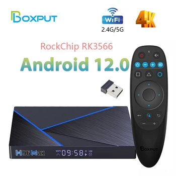 H96 MAX V56 Smart TV Box Android 12 64GB 8GB RK3566 Podporo 8K USB3.0 Dvojno Wifi 1000M LAN Media Player H96MAX Set Top Box