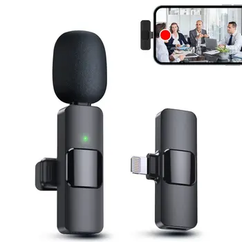 JOCEEY Mini Mikrofon,Mikrofon za iPhone, iPad,Brezžični Mikrofoni,Brezžični Lavalier Mikrofon za Tip-C Android/Prenosnik