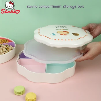 Kawaii Hello Kitty Sanrio Mrežo Škatla Za Shranjevanje Sadja Pladenj Macarons Gospodinjski Čaj Pralni Namizje Okrasite Okraski Festival Darilo