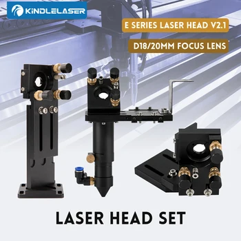 KINDLELASER CO2 E Serije Laser Vodja Komplet z Objektivom D20mm FL50.8 & 63.5 & 101.6 Ogledalo 25 mm, za Lasersko Rezanje in Graviranje