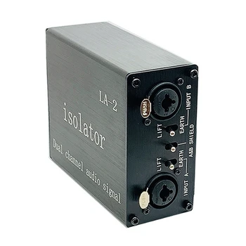 LA-2 Audio Signal Izolator 6.35 XLR Glavo Mešalnik Zvoka Trenutni Acoustic Noise Filter za odstranjevanje barve