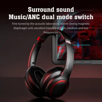 Lenovo TH40 Bluetooth slušalke, esports igra slušalke, visoko-definicija mikrofon, klic brezžične slušalke