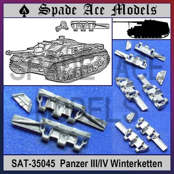 Lopata Ace Modeli SAT-35045 1/35 Obsega Panzer III/IV Winterketten Kovinski Progi