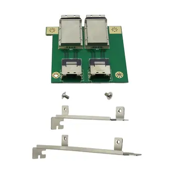 Mini SAS SFF-8088, da SAS 36Pin SFF-8087 Pcba Adapter Stabilno Delovanje 2 Vrata s PCI Nosilec Priročno Namestitev