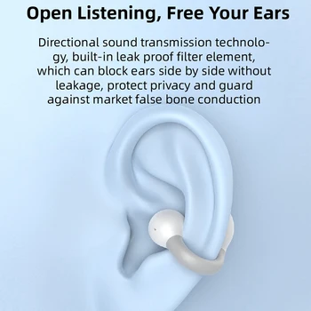 MS8 Eno Earclip Bluetooth Slušalke Brezžične Slušalke HIFI Stereo Tip zvonjenja Posnetek Uho Bluetooth Slušalke Igre Športne Slušalke