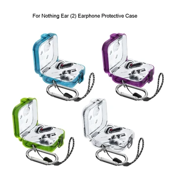 PC prozorno Zaščitno Ohišje za Nič Uho (2) Brezžične Slušalke Zaščitnik Primeru Zajema Lupine Stanovanjskih Anti-prah Rokav