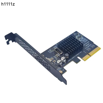 PCI-E USB 3.2 GEN2*2 20Gbps VNESITE E Širitev Kartico PCI Express 3.0 X4, da TIP-E, SATA Adapter Moči za PC Sprednja Plošča, USB, C Riser