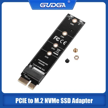 PCIE za M2 NVMe SSD Adapter,M. 2 PCIE X1 Raiser PCI Express M Tipka Priključek za Podporo 2230 2242 2260 2280 M. 2 NVMe SSD