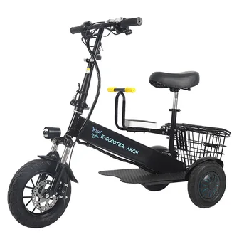 Prenosni Litij-Tricikel, Priročna, Zložljiva In Prihranek Prostora Odraslih Z Dovoljenjem Za Električna Vozila Nepremočljiva Dušenje