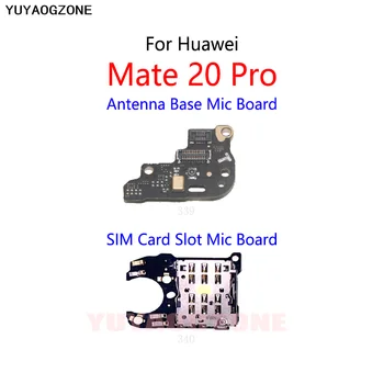 SIM Card Reader Socket Pladenj Reža za Mikrofon Modul Odbor Signal Antene Priključite Flex Kabel Za Huawei Mate 20 Pro