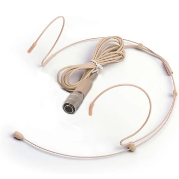 Slušalke Mikrofon Kondenzatorski Vsesmerni Headworn Mic Združljiv z Audio-Technica Brezžični Sistem Oddajnik 4Pin Plug