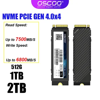SSD M. 2 NVME Notranji Trdi Disk 512gb SSD 1tb M. 2 PCIe Nvme Gen 4.0x4 za PS5 Gaming NVME PCIe 4.0 pogonu Ssd, 1tb 2tb