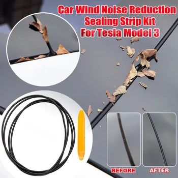 Sunroof Gumijasto Tesnilo Trakovi Zmanjšanje Šuma Vetra Kit Anti-Prah strešno Okno Tesnilni Trak Znižanje Silikonsko Tesnilo Komplet za Tesla Model 3