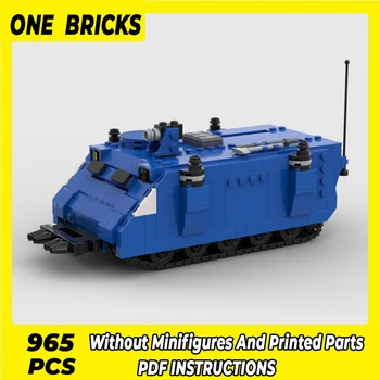 Tehnične Moc Opeke Vojaški Tank Modelom Rhino Prevoz Modularno Gradnjo Blokov, Darila, Igrače Za Otroke DIY Določa Montaža