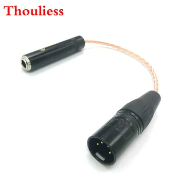 Thouliess 10 CM 8 jeder Eno Crystal Bakra, 4-Pin XLR Moški Uravnotežene, da 6,35 mm 1/4 Ženski Audio Kabel
