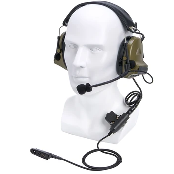 U94 PG+zelena Taktično Slušalke in Zmanjšanje Hrupa oprema za Varovanje Sluha Slušalke Snemanje za Motorola Walkie-Talkies GP140 postajo gp320