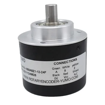visoka kakovost rotacijski kodirnik ISC5810-401C-1800ABZ1-12-24F hall senzorja rotacijski kodirnik 1800 rotacijski kodirnik