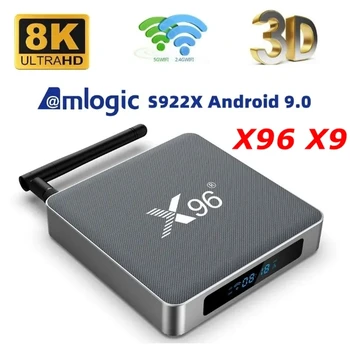 X96 X9 Amlogic S922X TV Box 4 GB RAM, 32 GB ROM Podporo 8K USB3.0 Dvojno Wifi 1000M LAN Google Voice X96 Set Top Box Media Player
